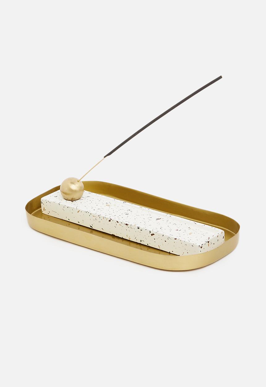 Sixth Floor - Oval tray - gold
