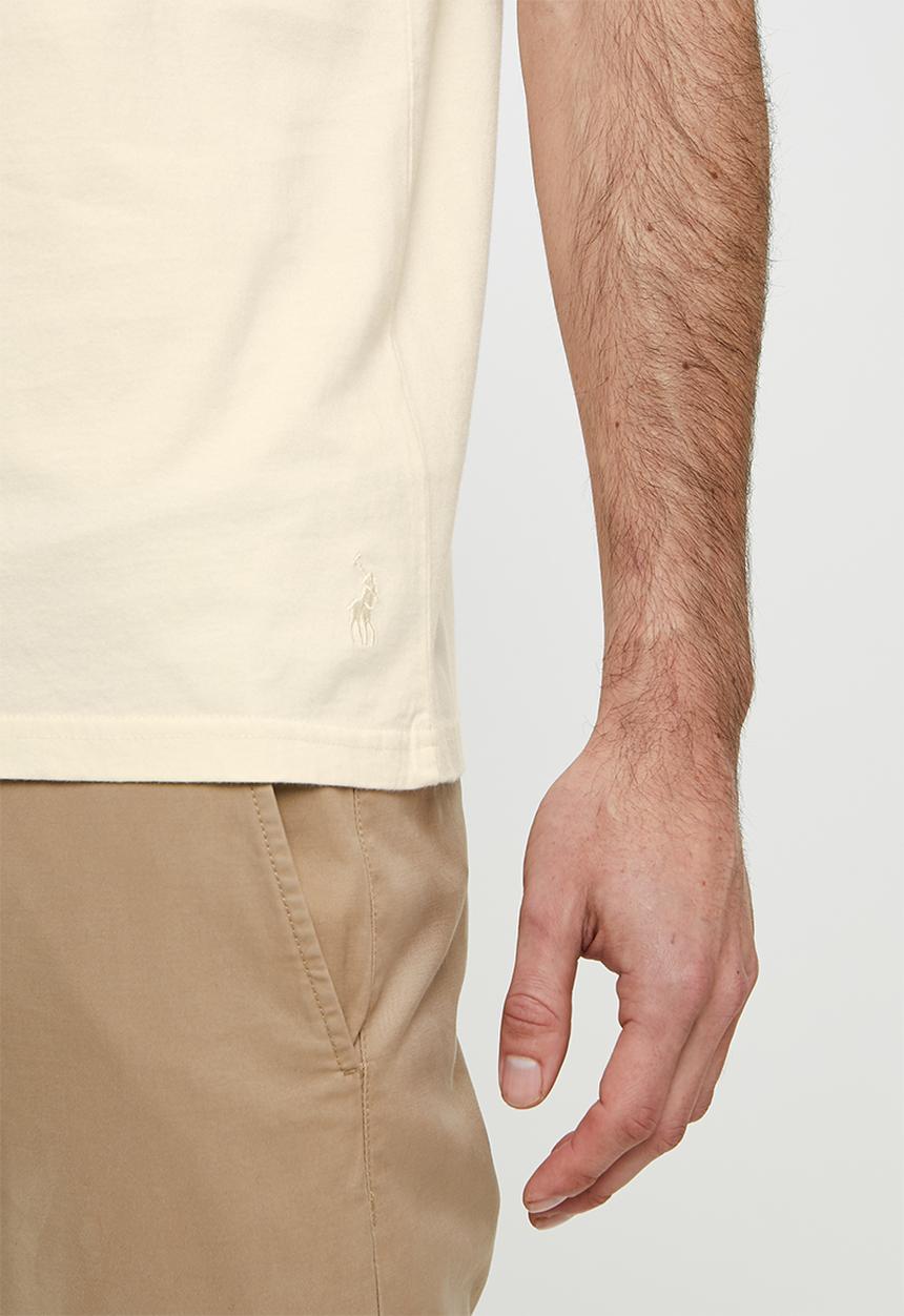POLO - PJC Embossed short sleeve Tee - Stone