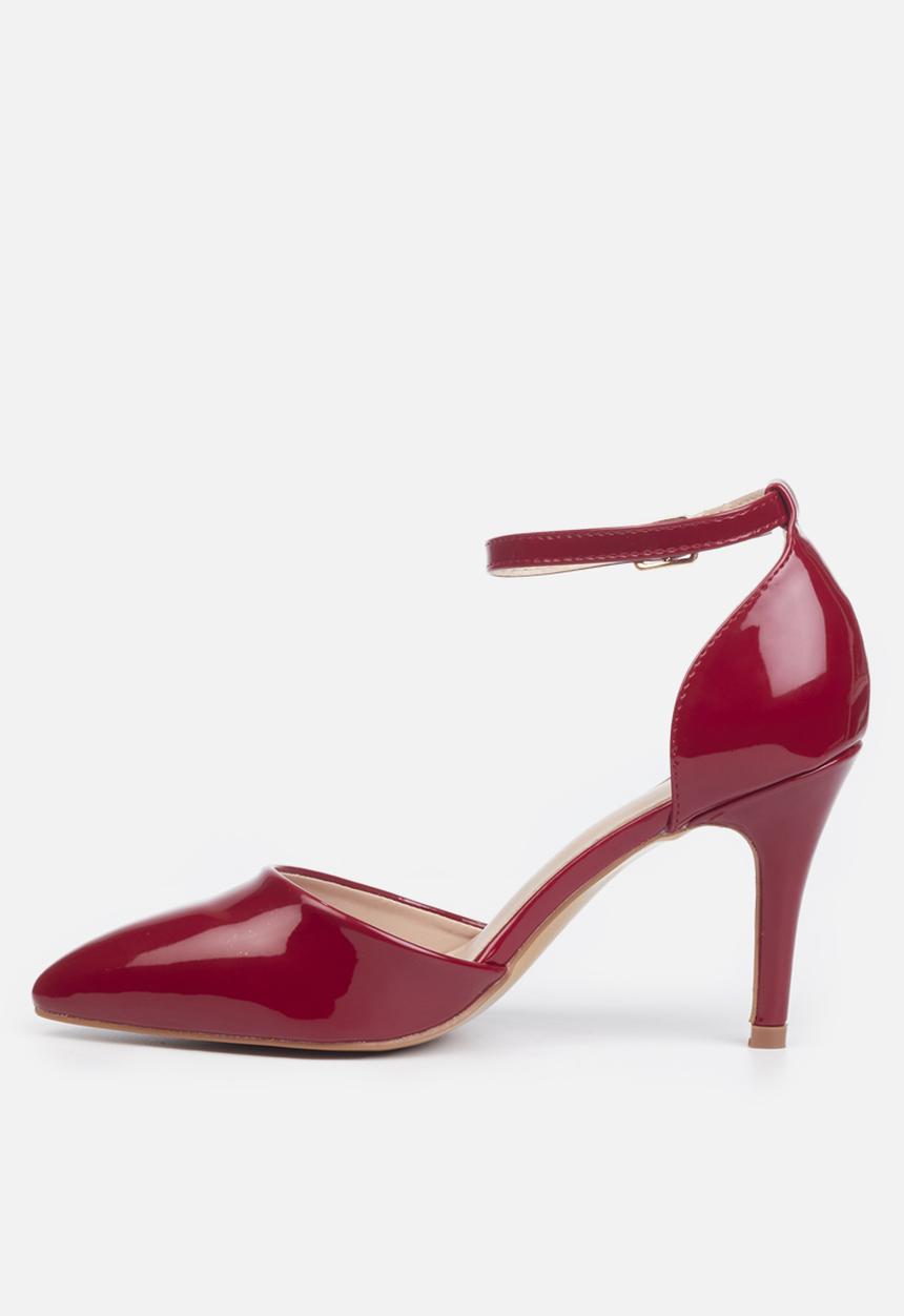 Butterfly Feet - Lexi 1 ankle strap heel - red