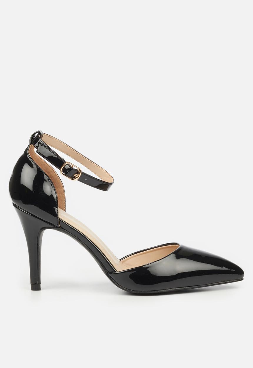 Butterfly Feet - Lexi 1 ankle strap heel - black