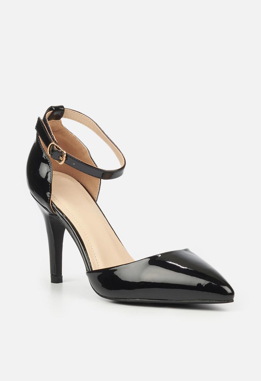 Butterfly Feet - Lexi 1 ankle strap heel - black