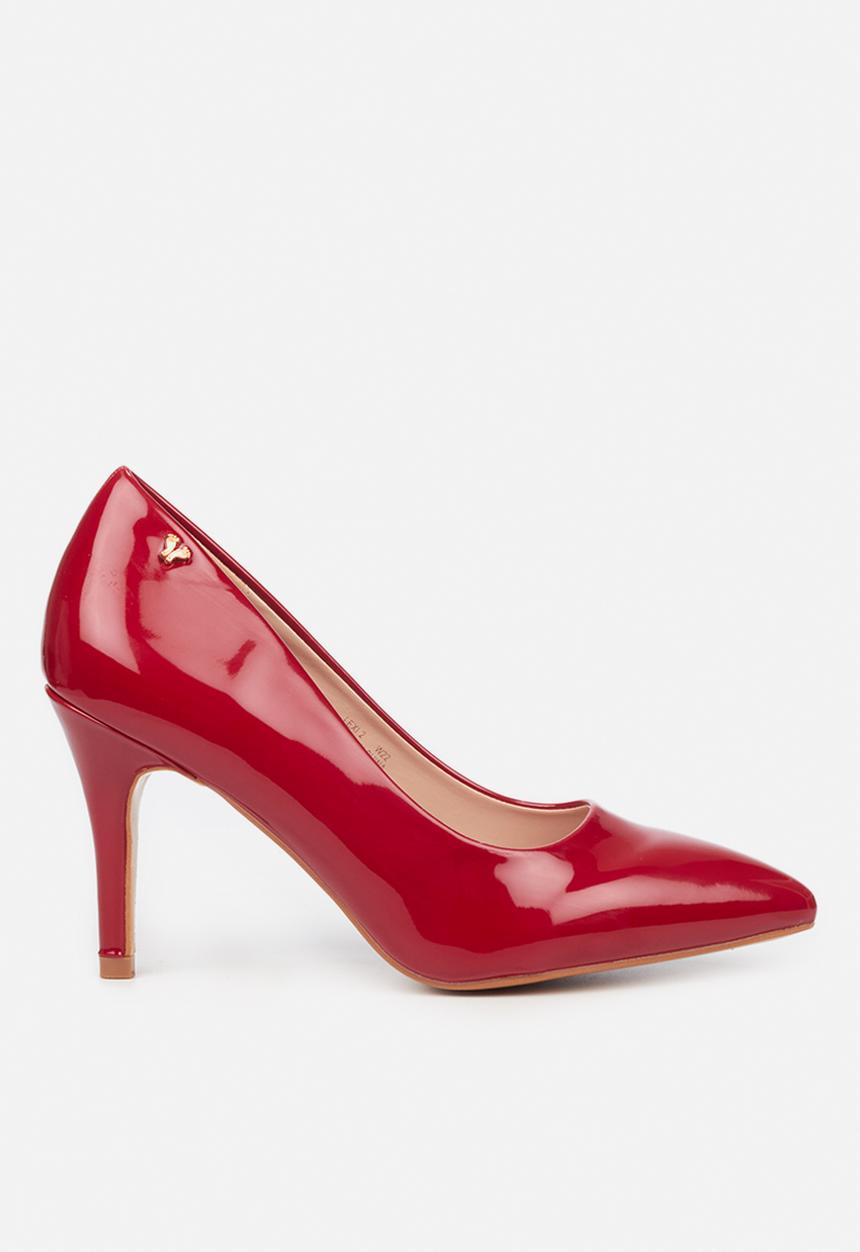 Butterfly Feet - Lexi 2 court heel - red