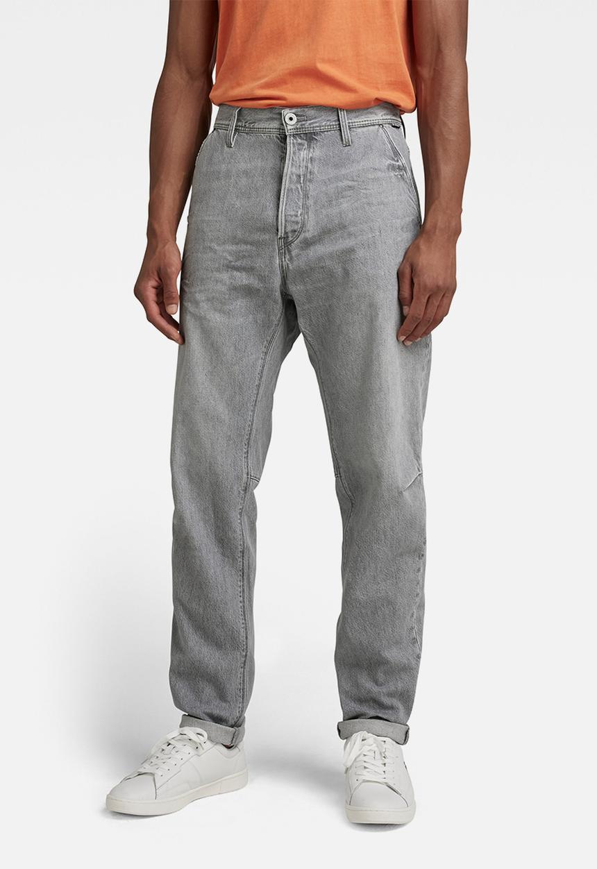 G-STAR - Grip 3d relaxed tapered - faded grey limestone