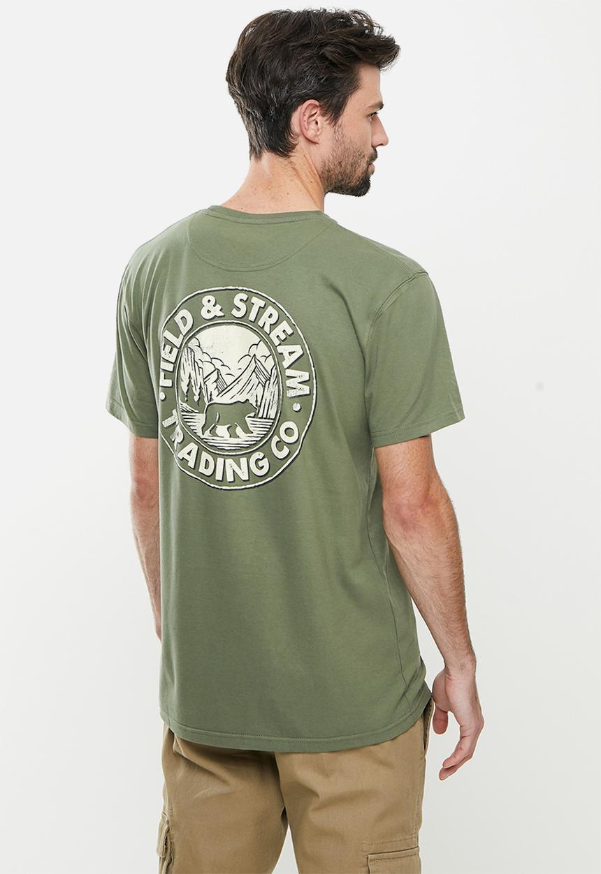 Field & Stream - Walker short sleeve tee - dark olive green