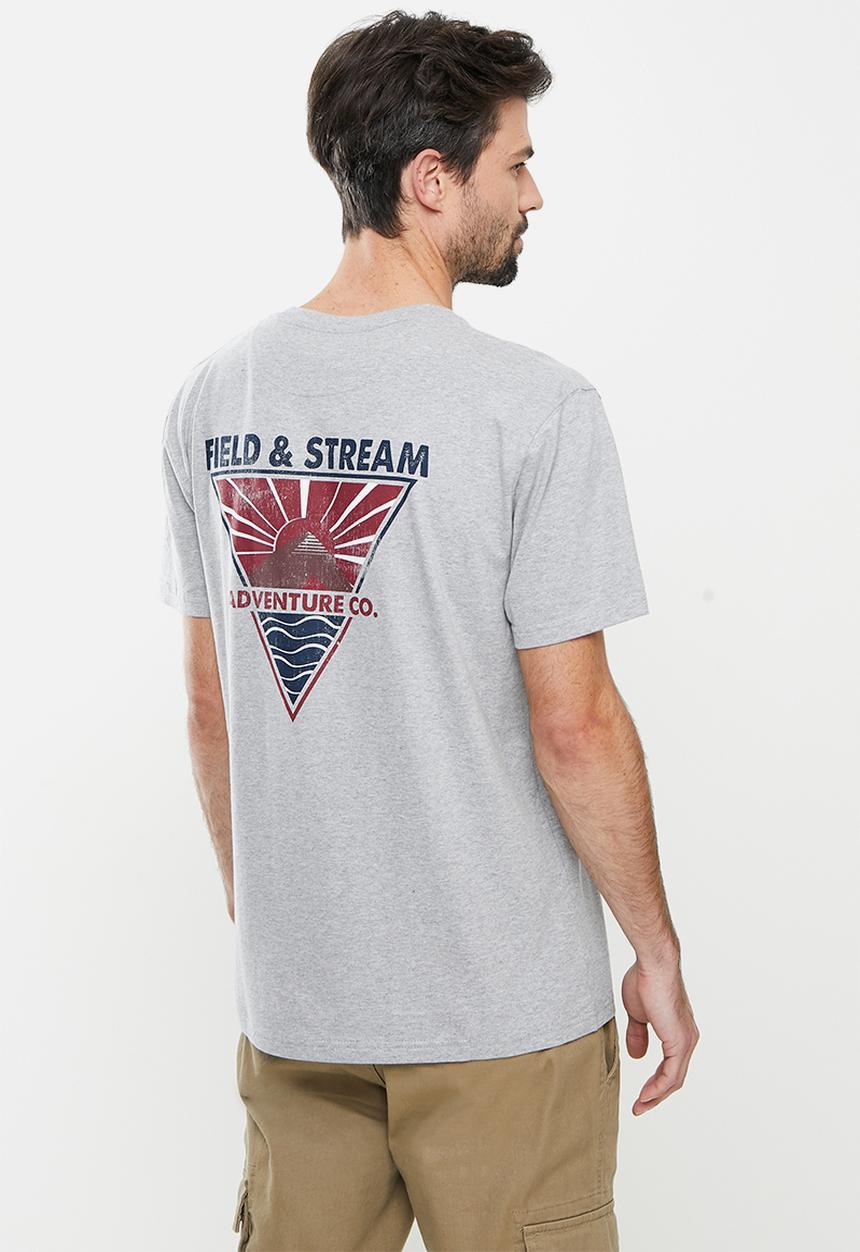 Field & Stream - Circle sun short sleeve tee - grey