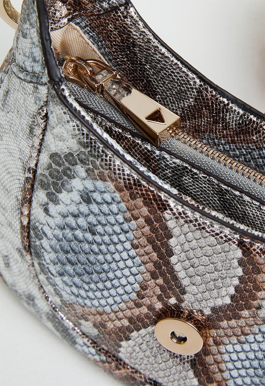 GUESS - Maimie mini hobo - metallic python