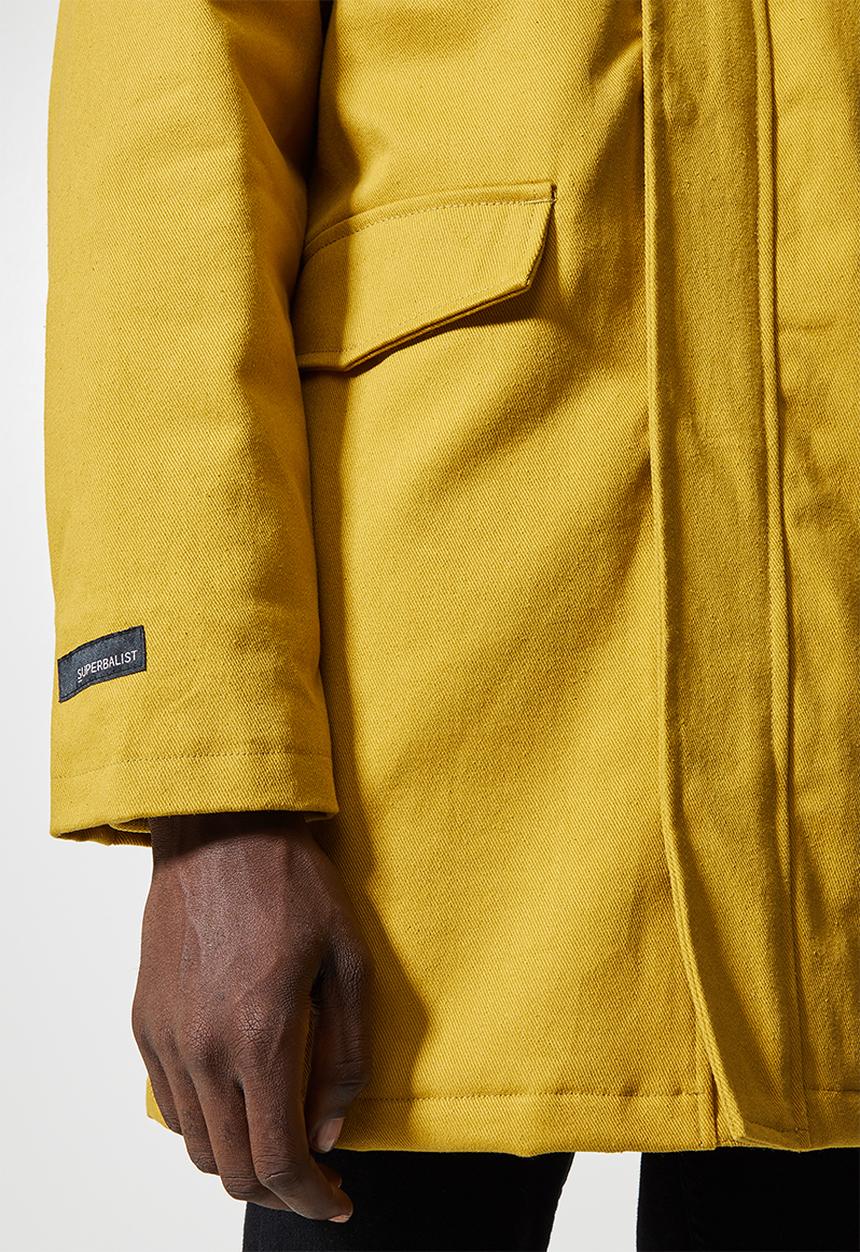 Superbalist - Storm padded parka - mustard yellow