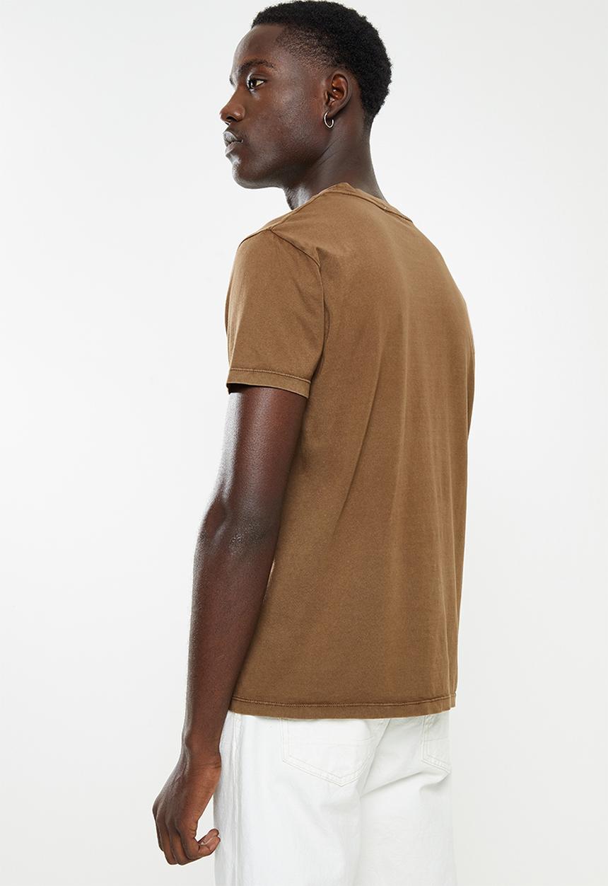 Replay - Replay short sleeve garment dye tee - brown