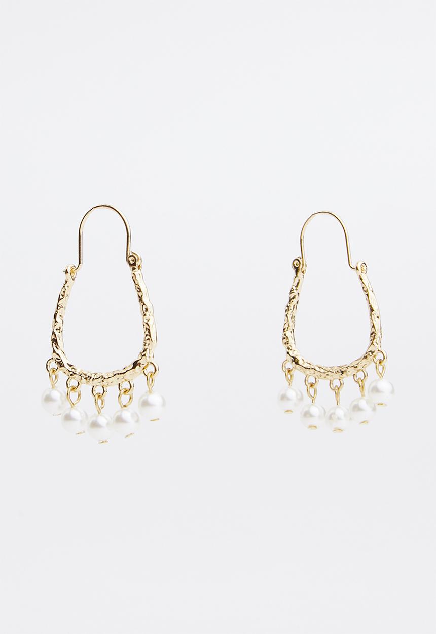 Superbalist - Lidya faux pearl earrings - gold