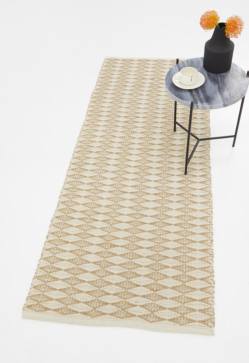 Sixth Floor - Marcie jute runner - natural & white