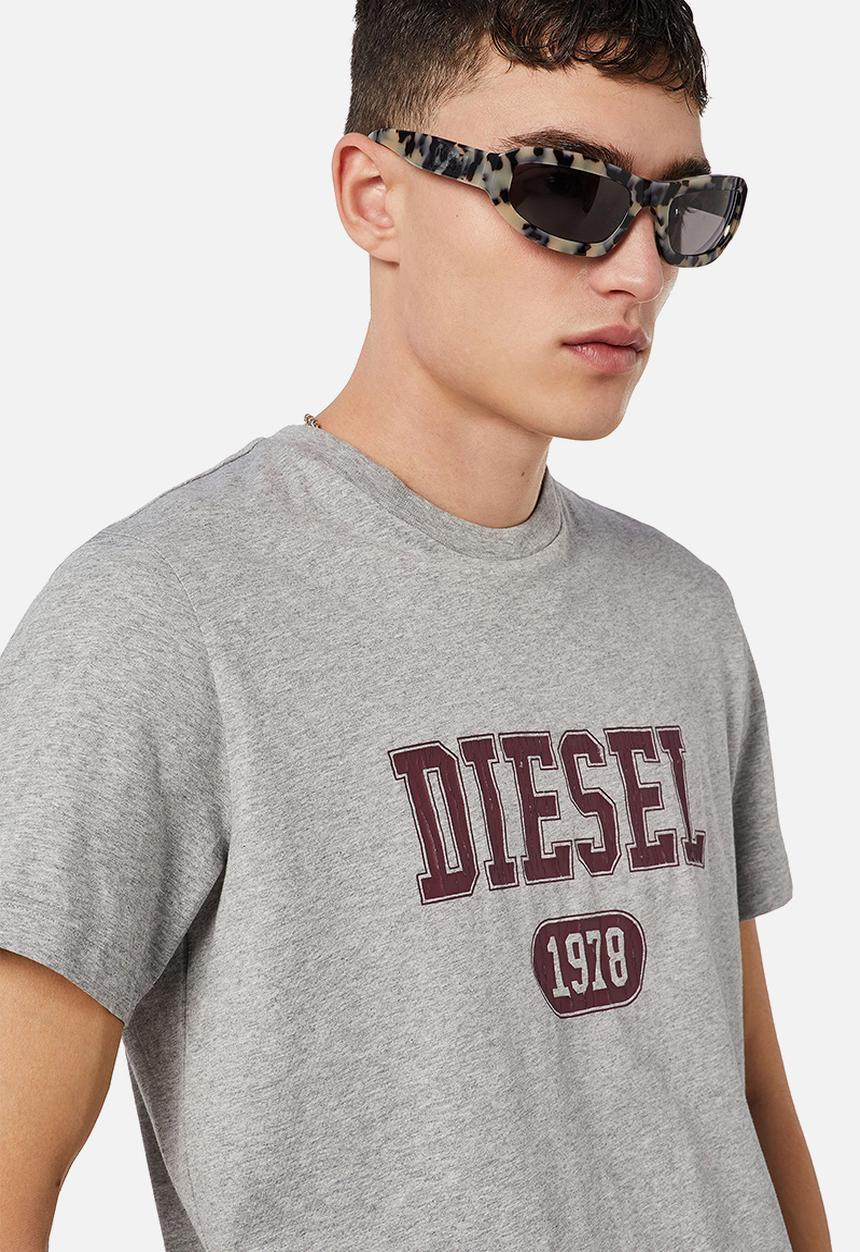 Diesel  - T-diegor-k46 short sleeve tee - grey melange