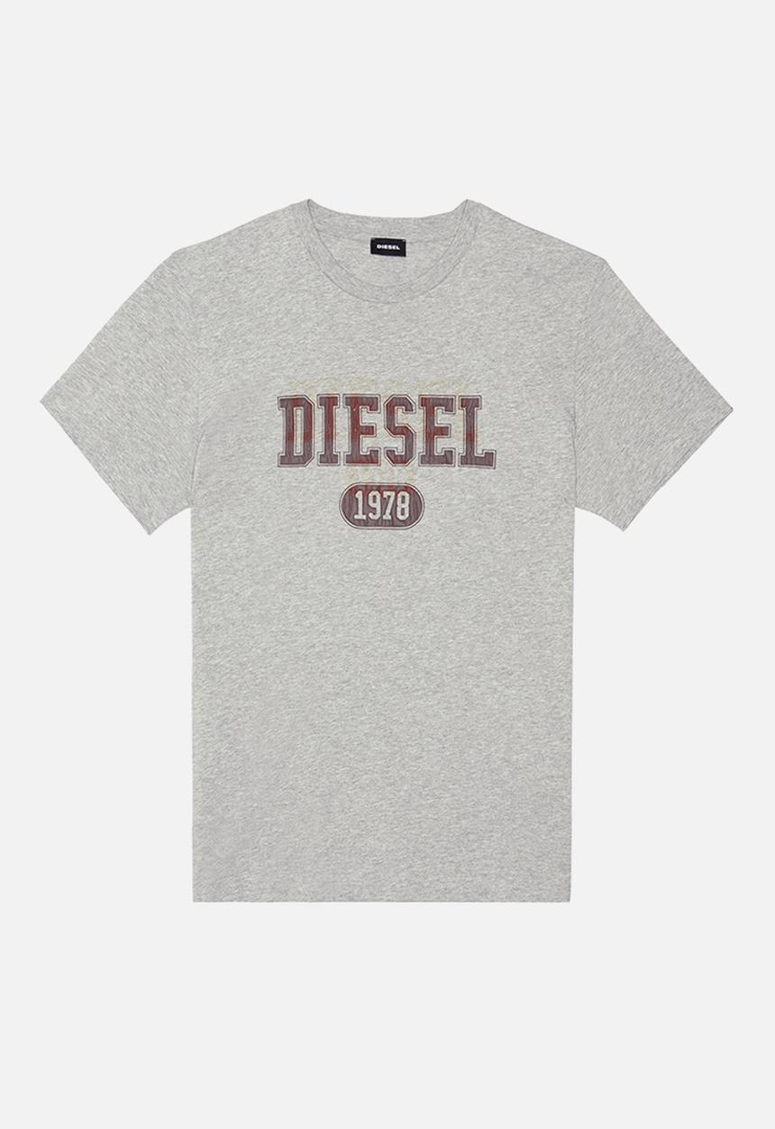 Diesel  - T-diegor-k46 short sleeve tee - grey melange