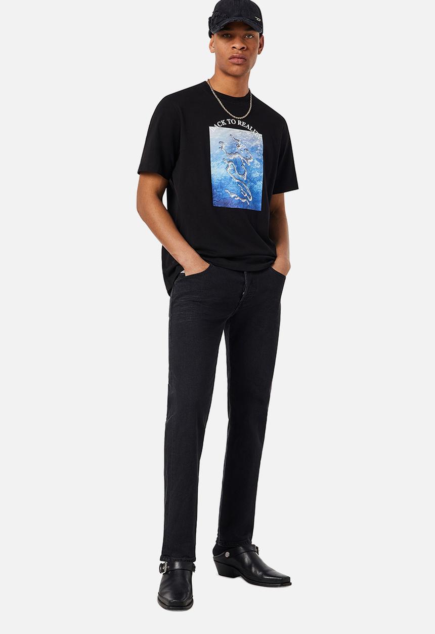 Diesel  - D-mihtry tapered jeans - black