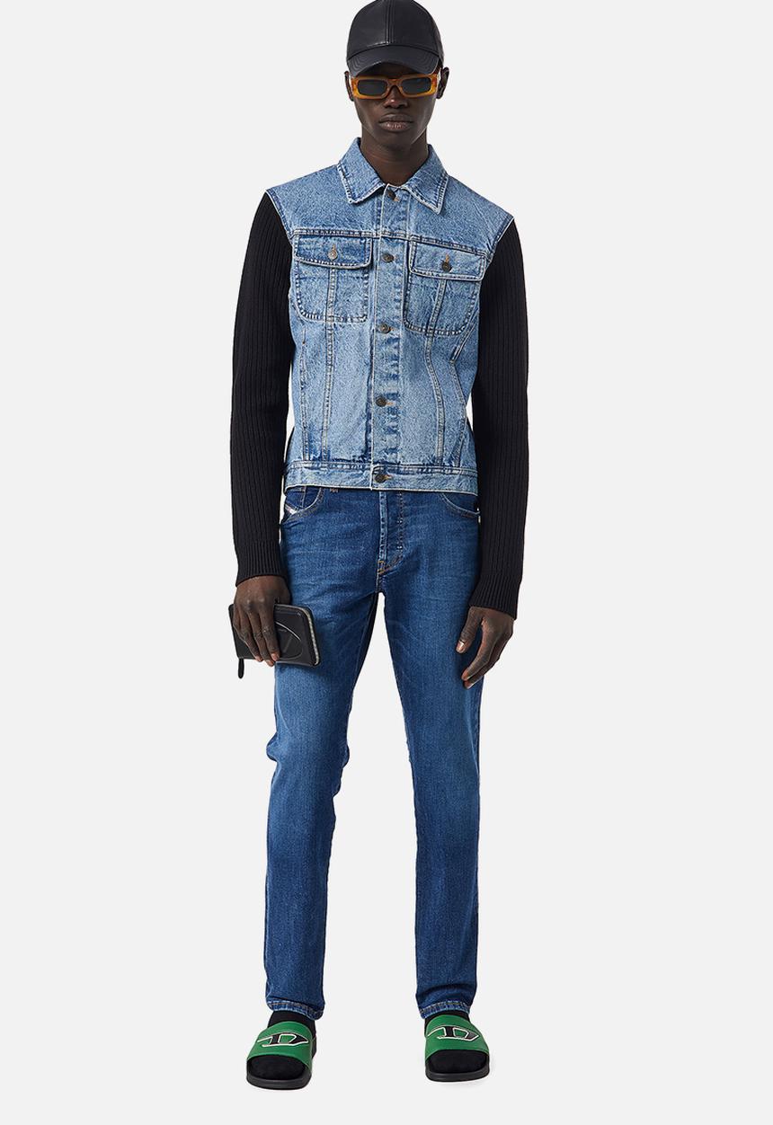 Diesel  - D-yennox tapered jeans - mid wash blue