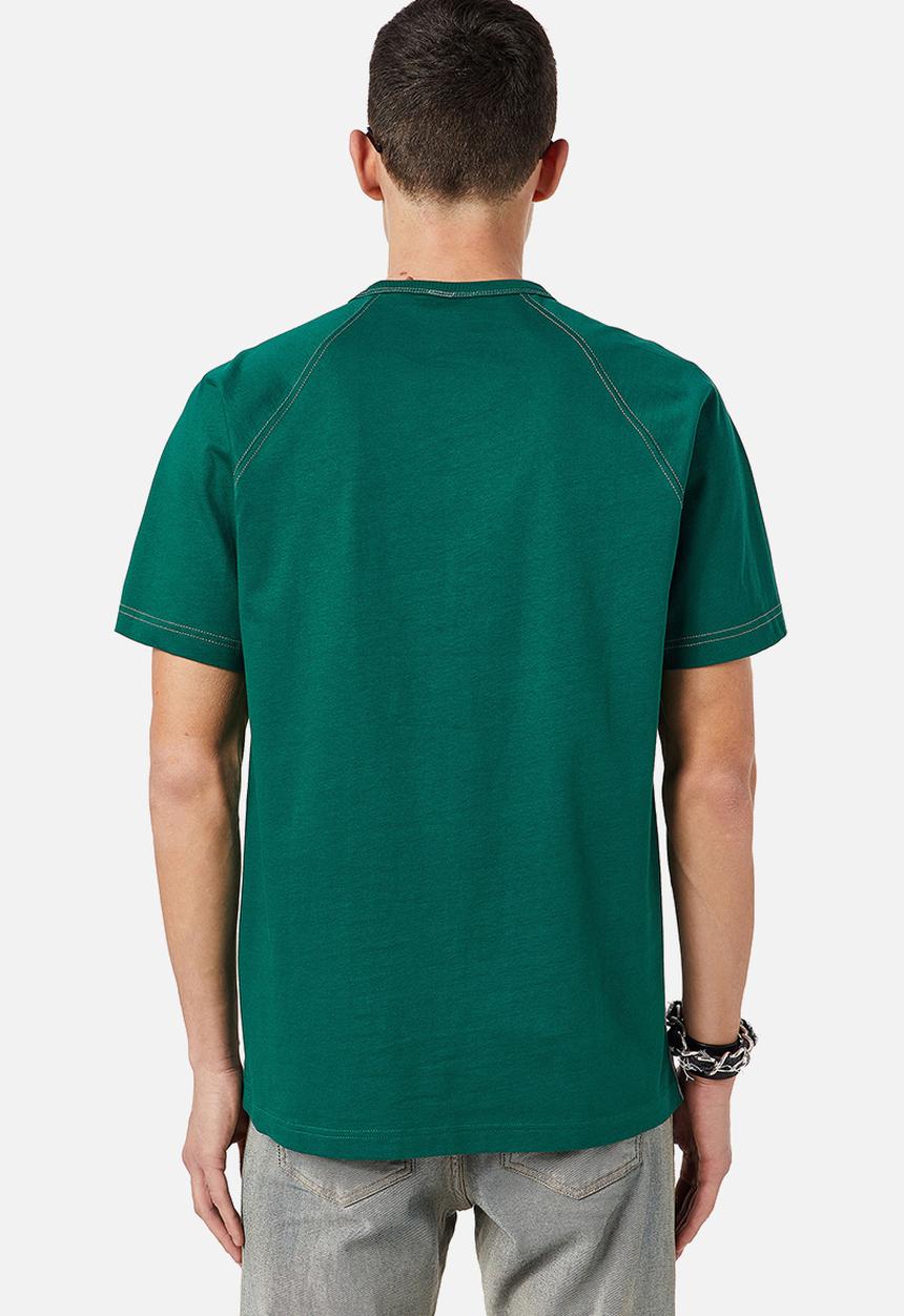 Diesel  - T-raglen short sleeve tee - grey & green