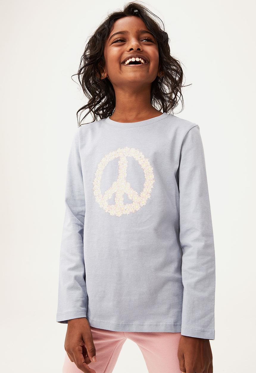 Cotton On - Penelope long sleeve tee - dusty blue