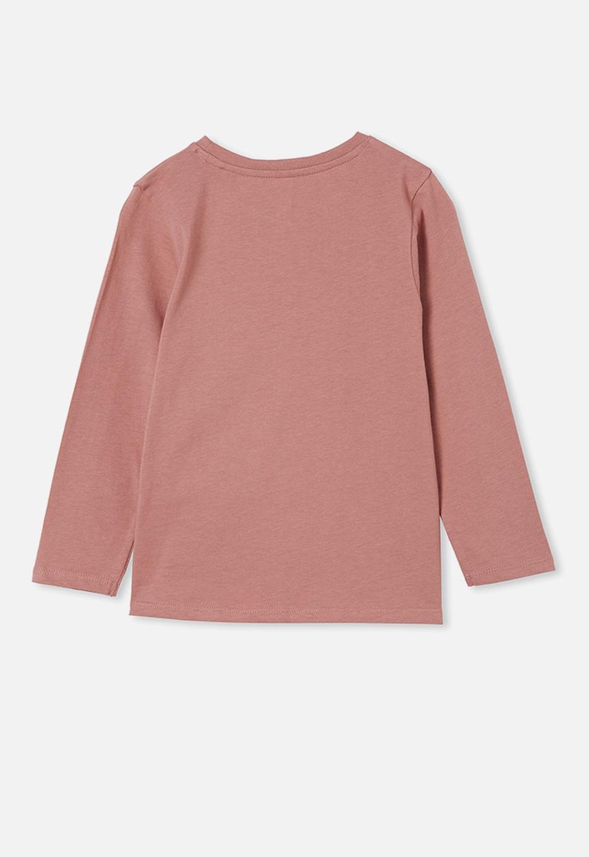 Cotton On - Penelope long sleeve tee - dusty berry