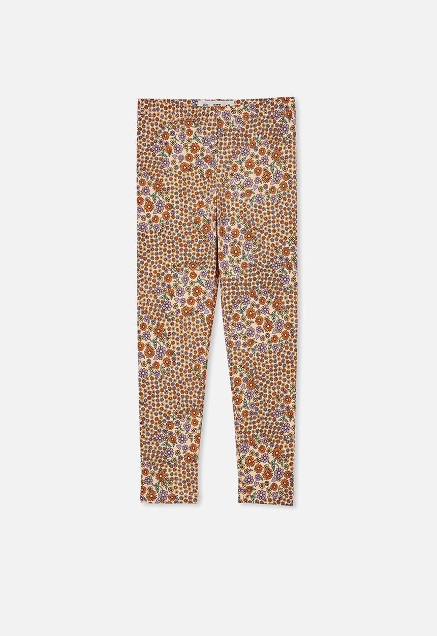 Cotton On - Huggie tights - tropical orange/lennox floral