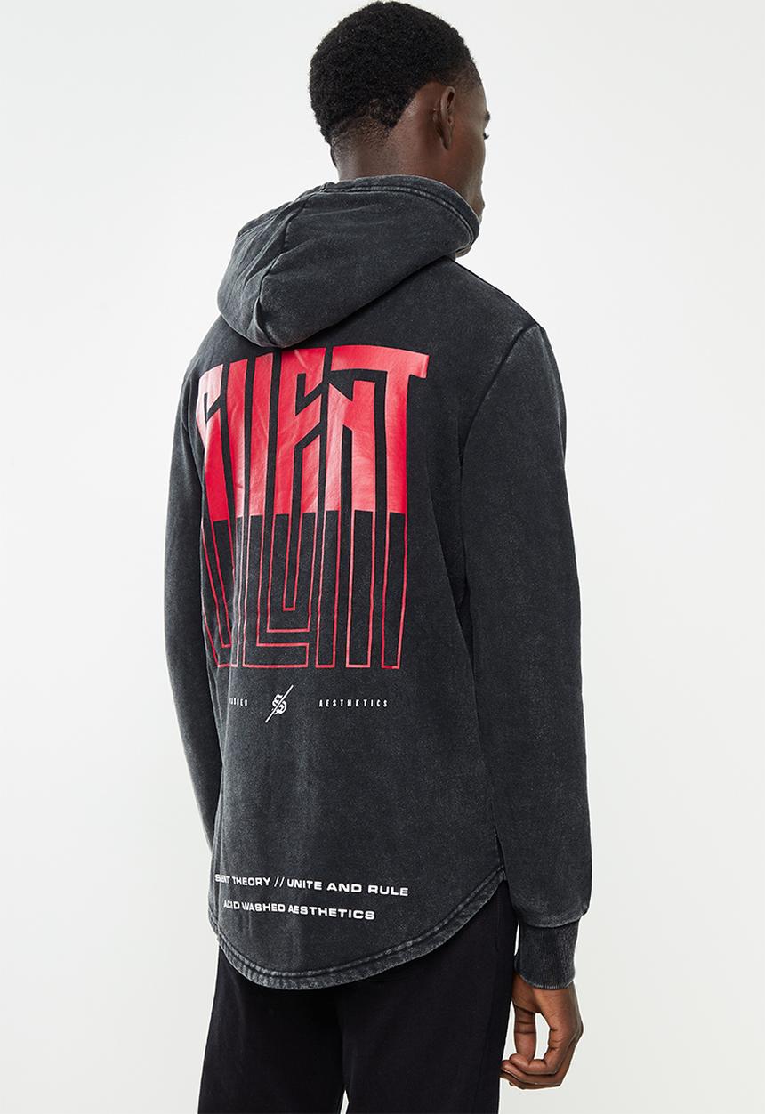 Silent Theory - Variance hoodie - washed black