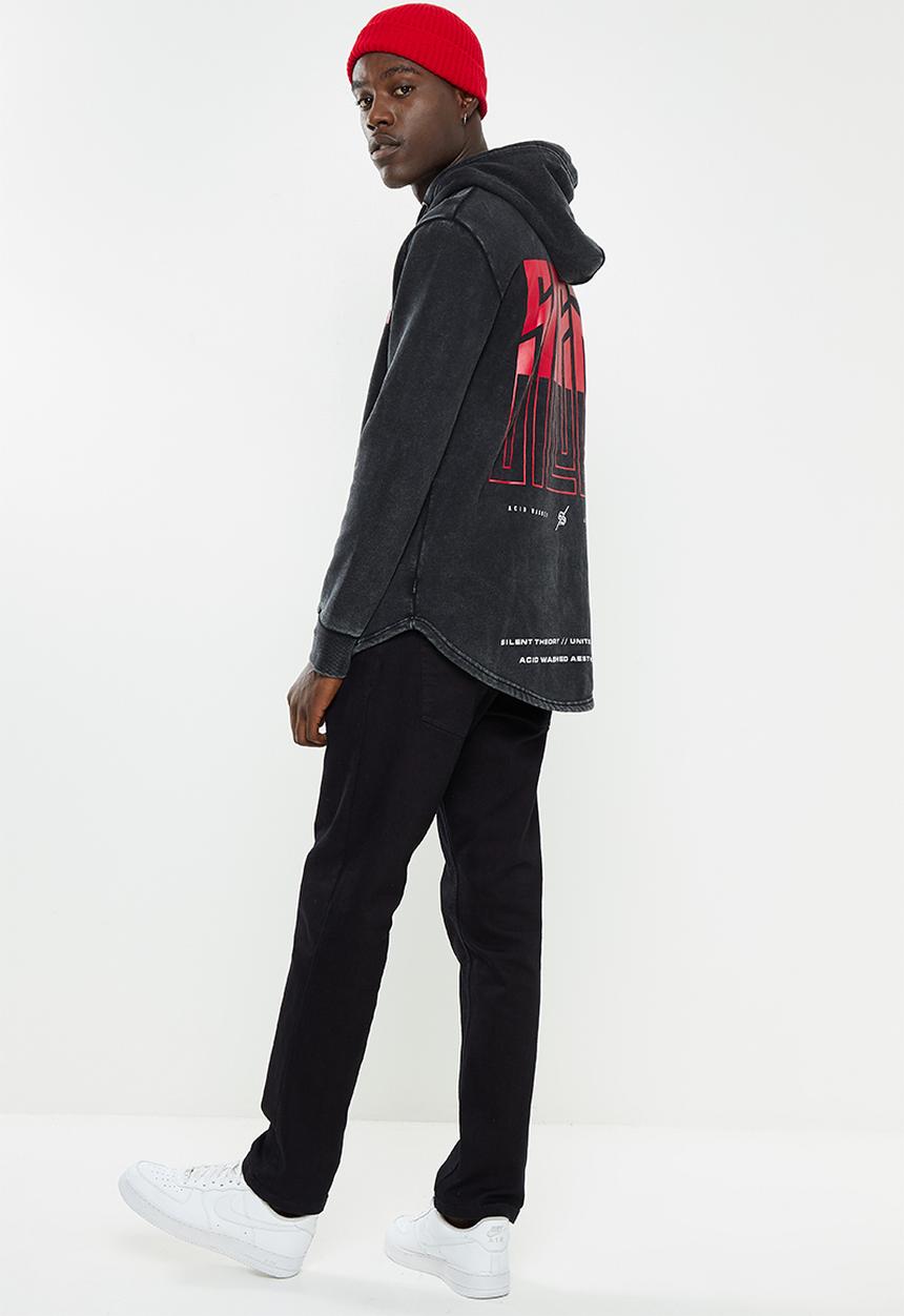 Silent Theory - Variance hoodie - washed black