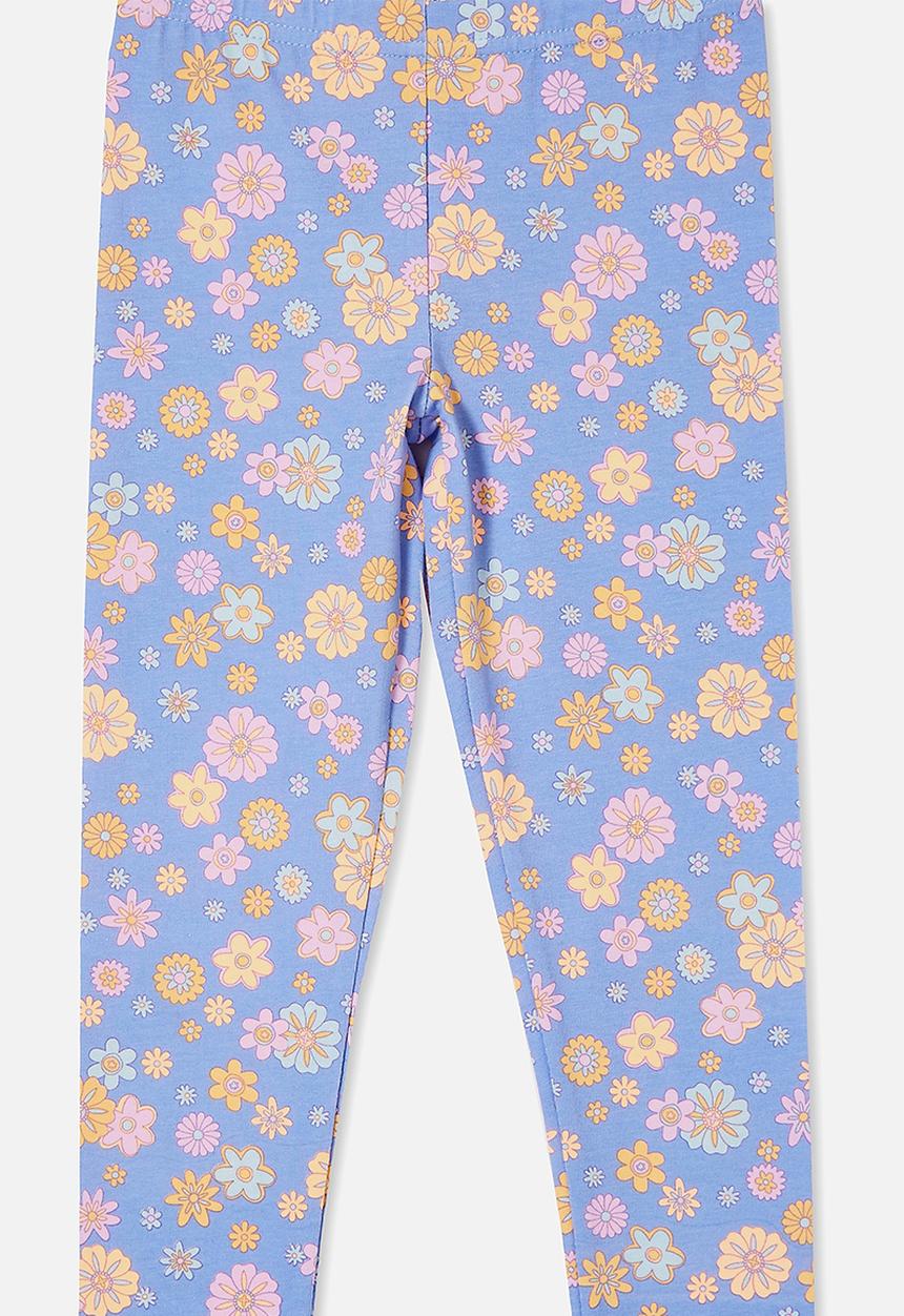 Cotton On - Huggie tights - violet surf/wanda ditzy