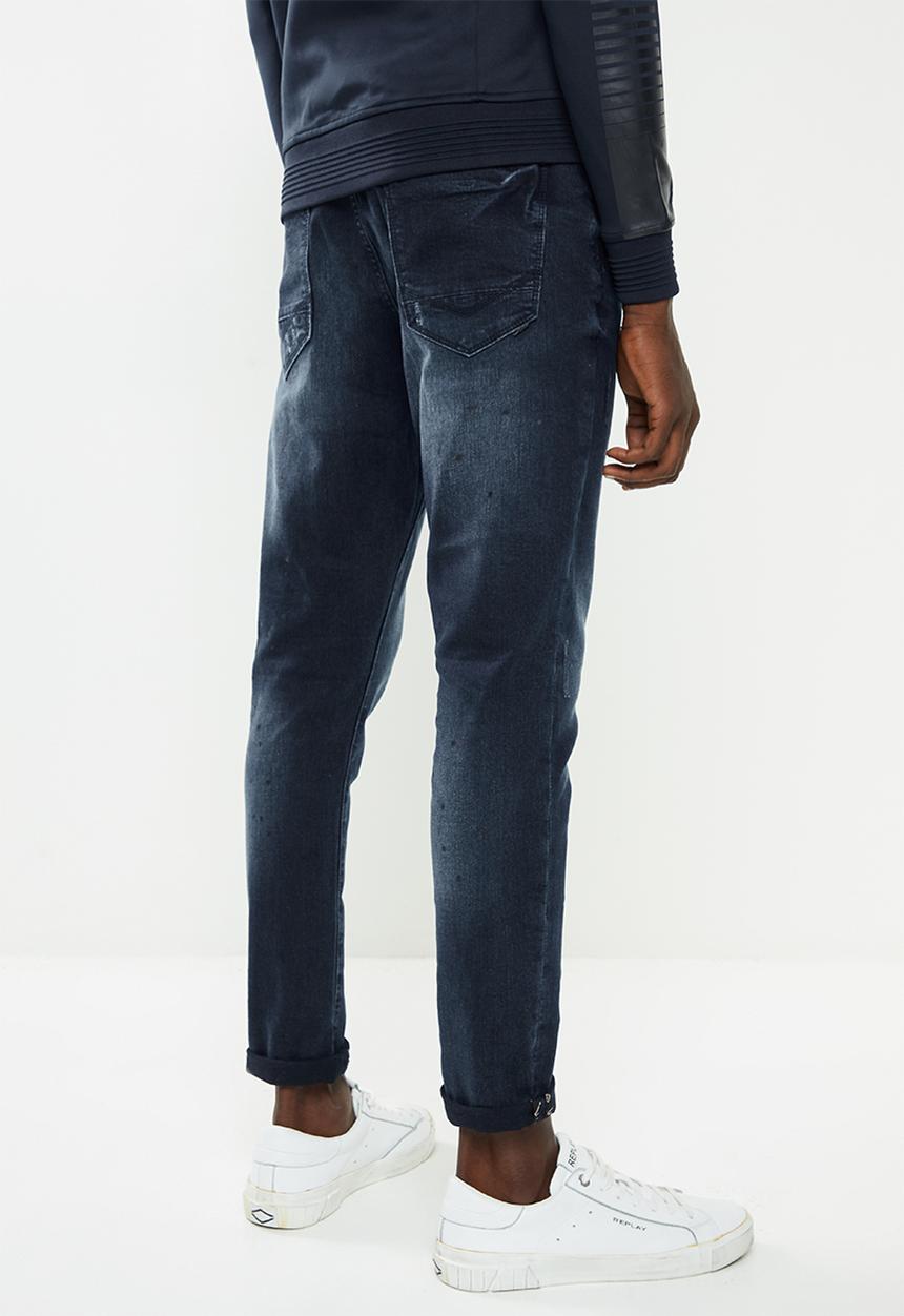 S.P.C.C - Ink stain sabre fit  jeans  - indigo