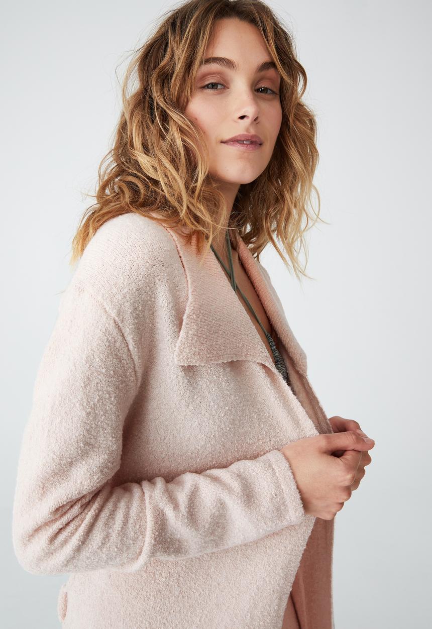 Cotton On - Boucle lounge cardigan - marshmellow