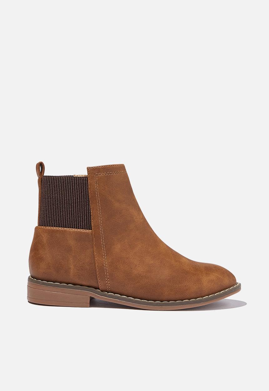 Cotton On - Step gusset boot - vintage tan