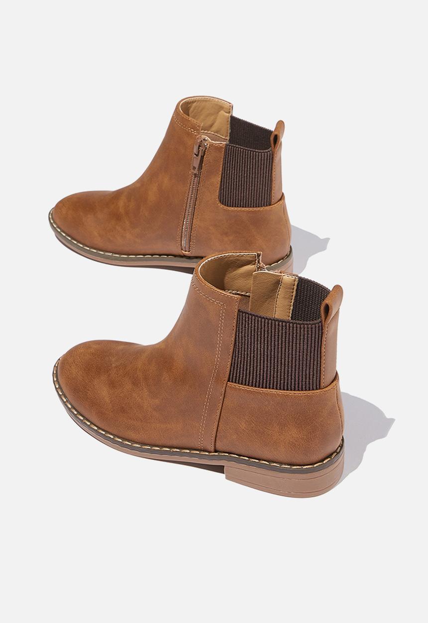 Cotton On - Step gusset boot - vintage tan