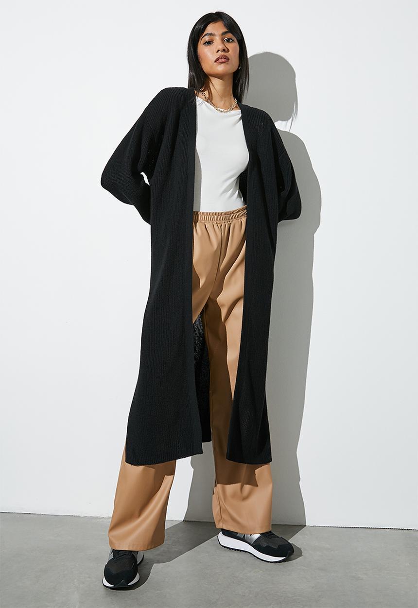 Superbalist - Chunky coatigan - black