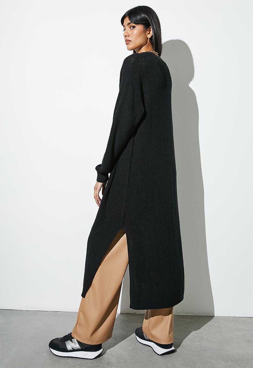 Superbalist - Chunky coatigan - black