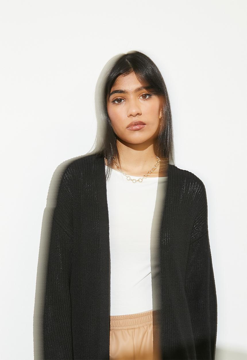 Superbalist - Chunky coatigan - black
