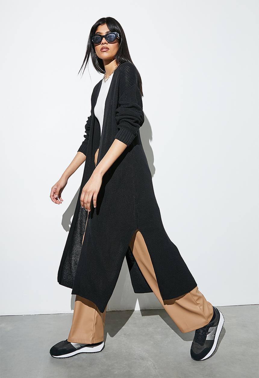 Superbalist - Chunky coatigan - black