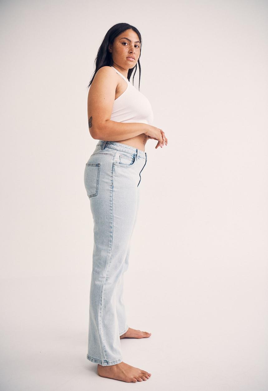 Cotton On - Curve original flare jean - roadknight blue