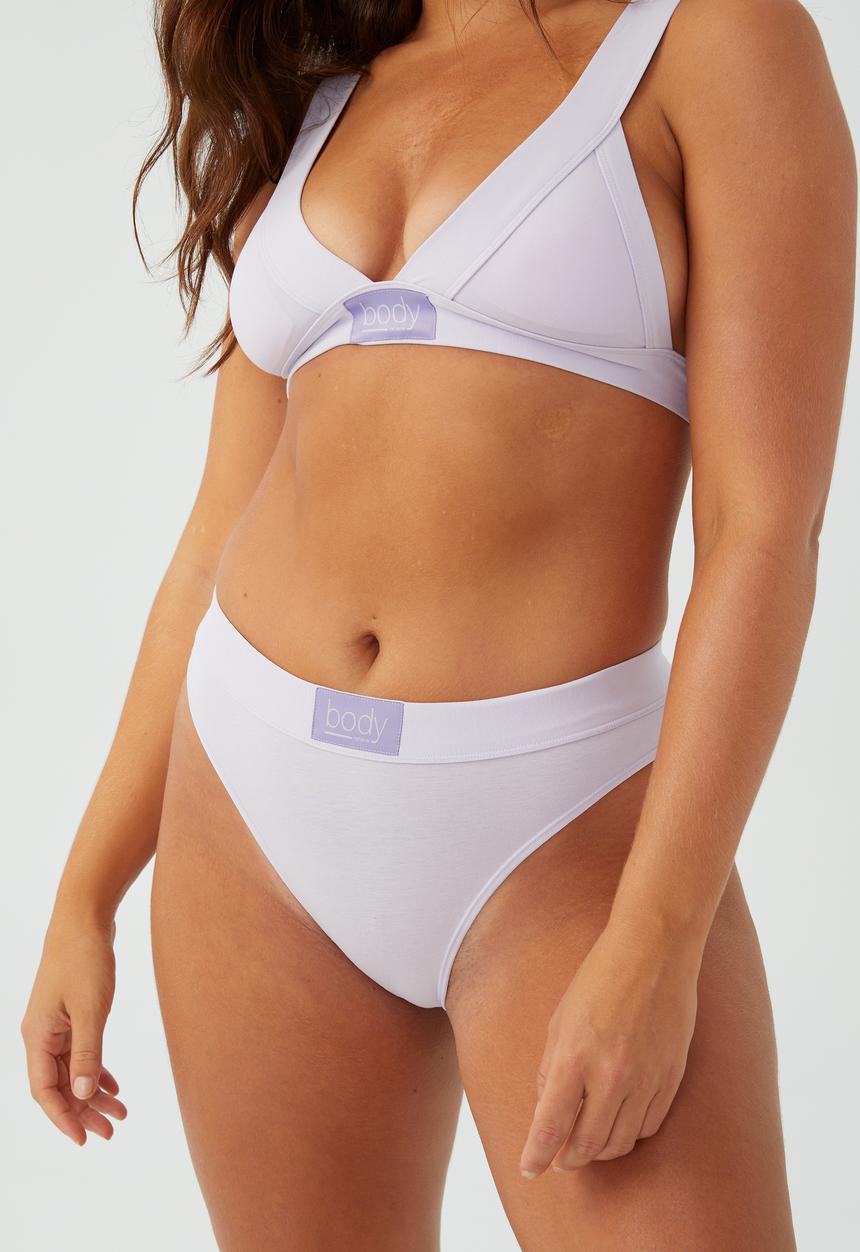 Cotton On - Organic cotton mid rise brasiliano brief - thistle
