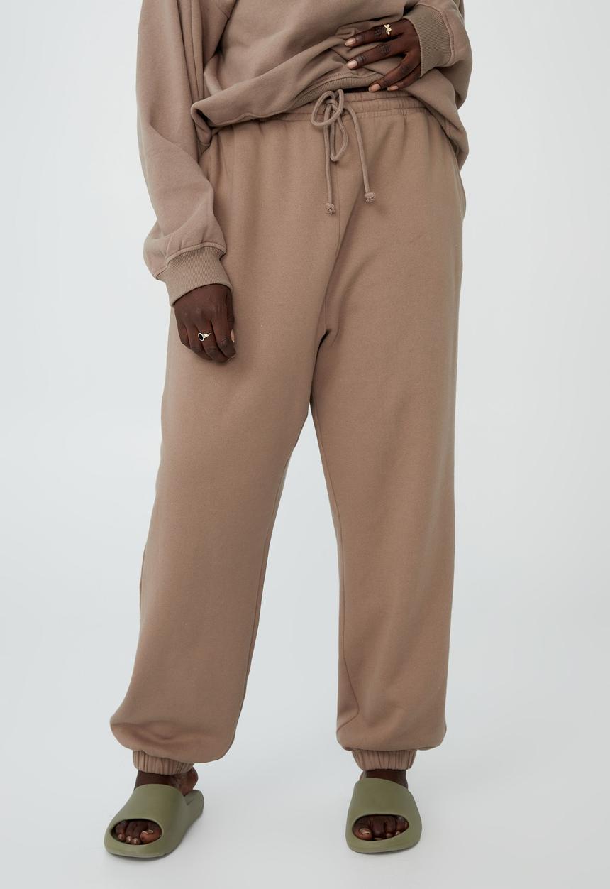 Cotton On - Curve classic trackpant - rich taupe