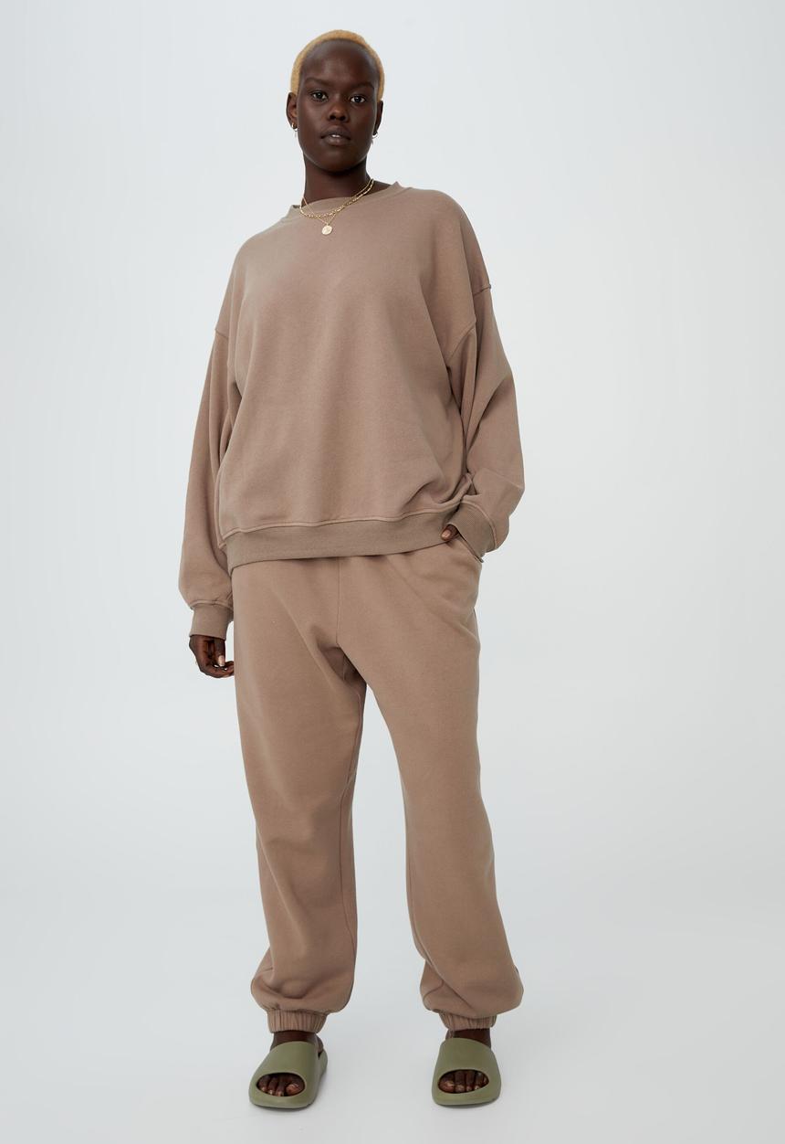 Cotton On - Curve classic trackpant - rich taupe