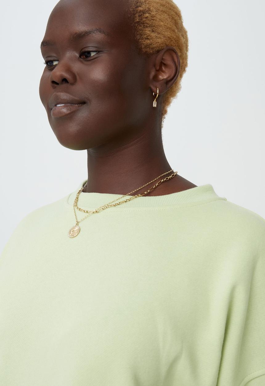 Cotton On - Curve classic crew sweatshirt - foam green