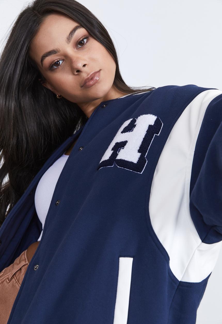 Factorie - Letterman jacket - dark berry