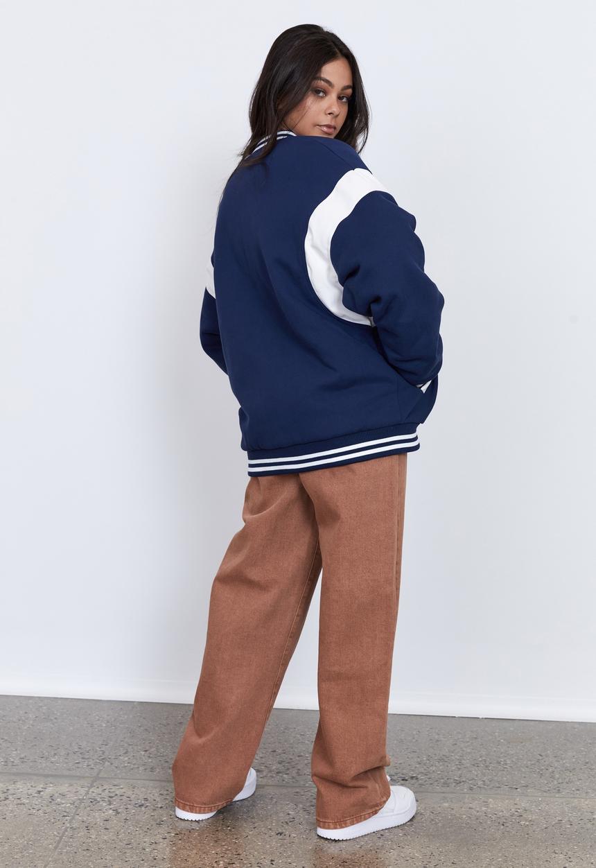 Factorie - Letterman jacket - dark berry