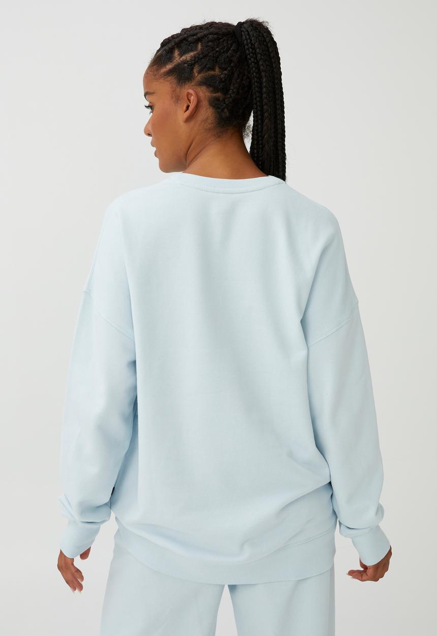 Cotton On - Plush oversized crew - country air