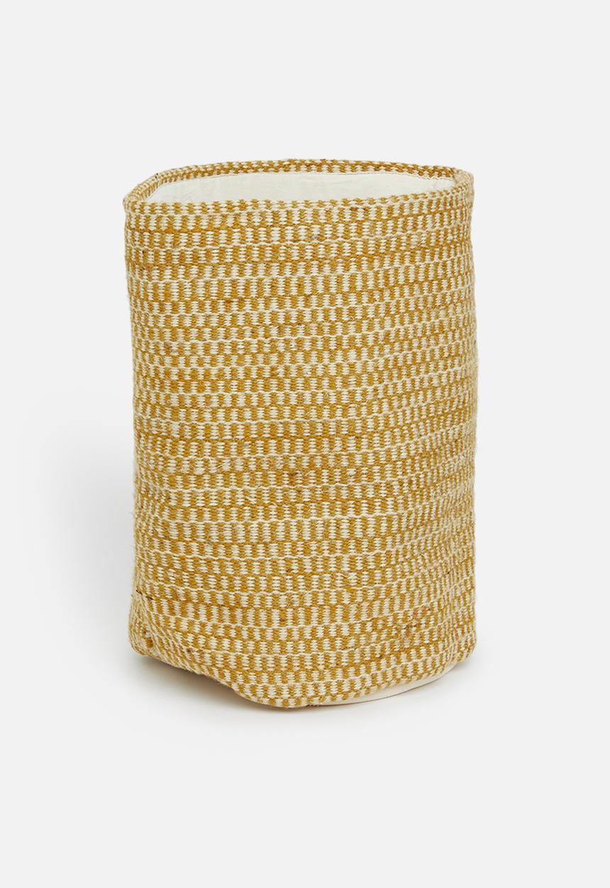 Sixth Floor - Cam jute basket - mustard