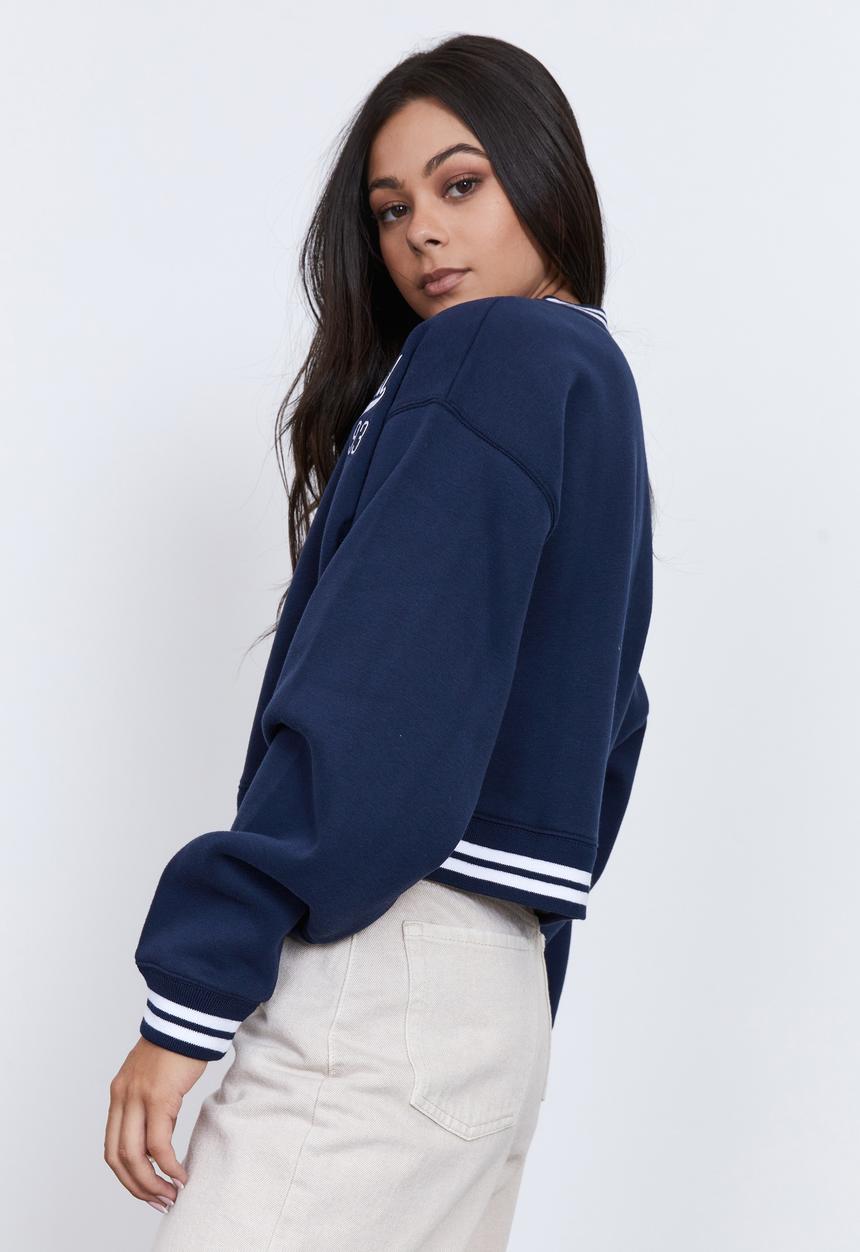 Factorie - Varsity v-neck - navy blazer