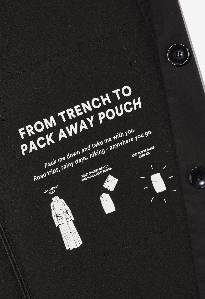 Cotton On - The active trench - black