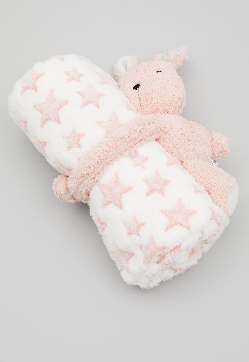 H&S - Animal plush with sleep blanket - rabbit