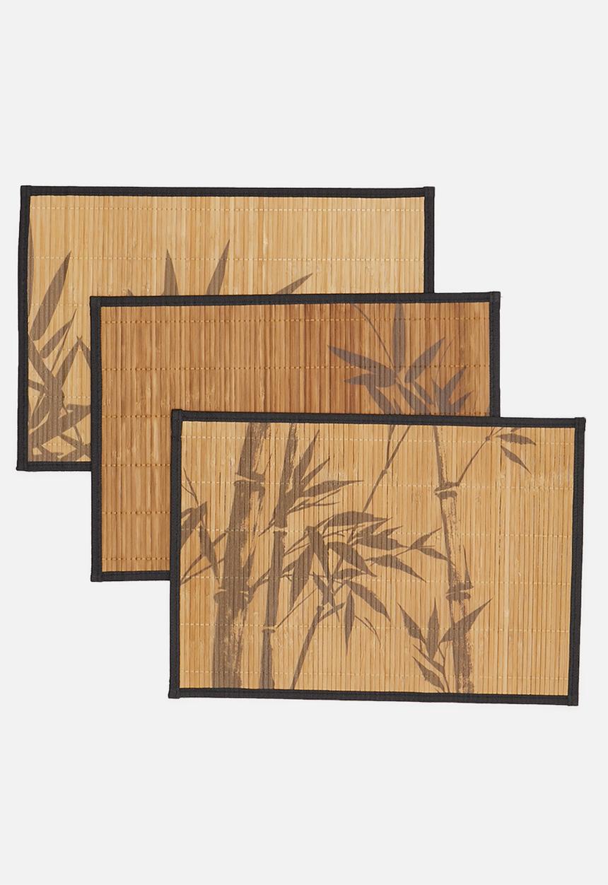 Excellent Houseware - Bamboo placemats - set of 3