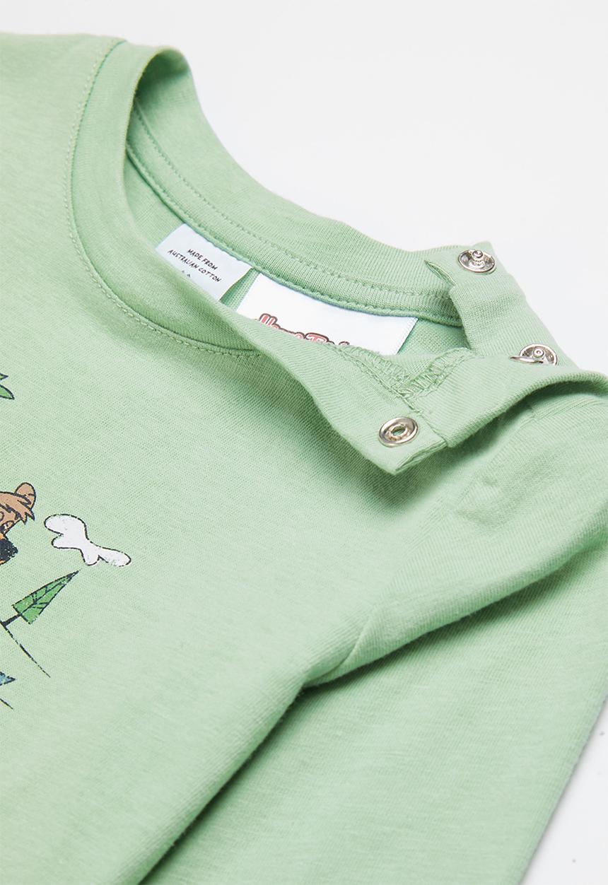Cotton On - Jamie long sleeve tee-lcn - lcn wb smashed avo/yogi paddle hey boo boo