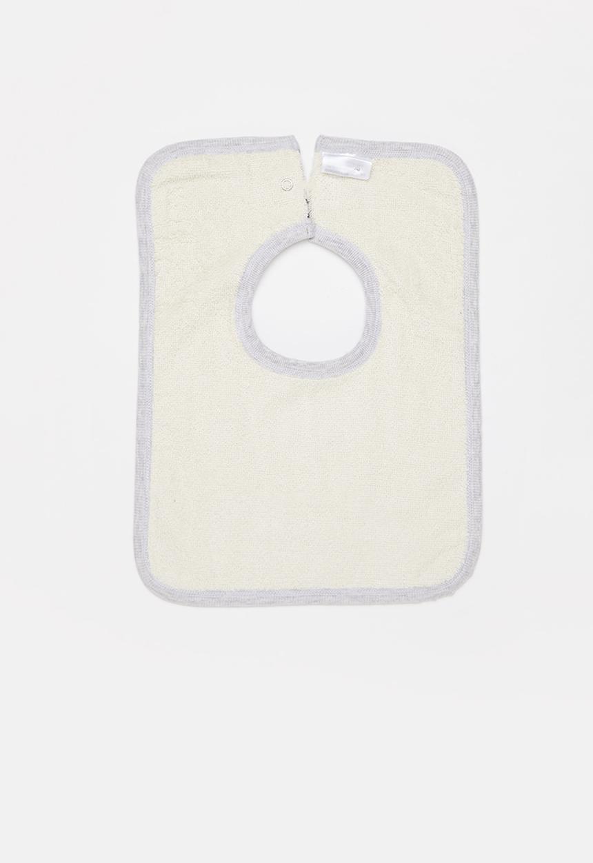 Cotton On - The square bib - cloud marle/waves