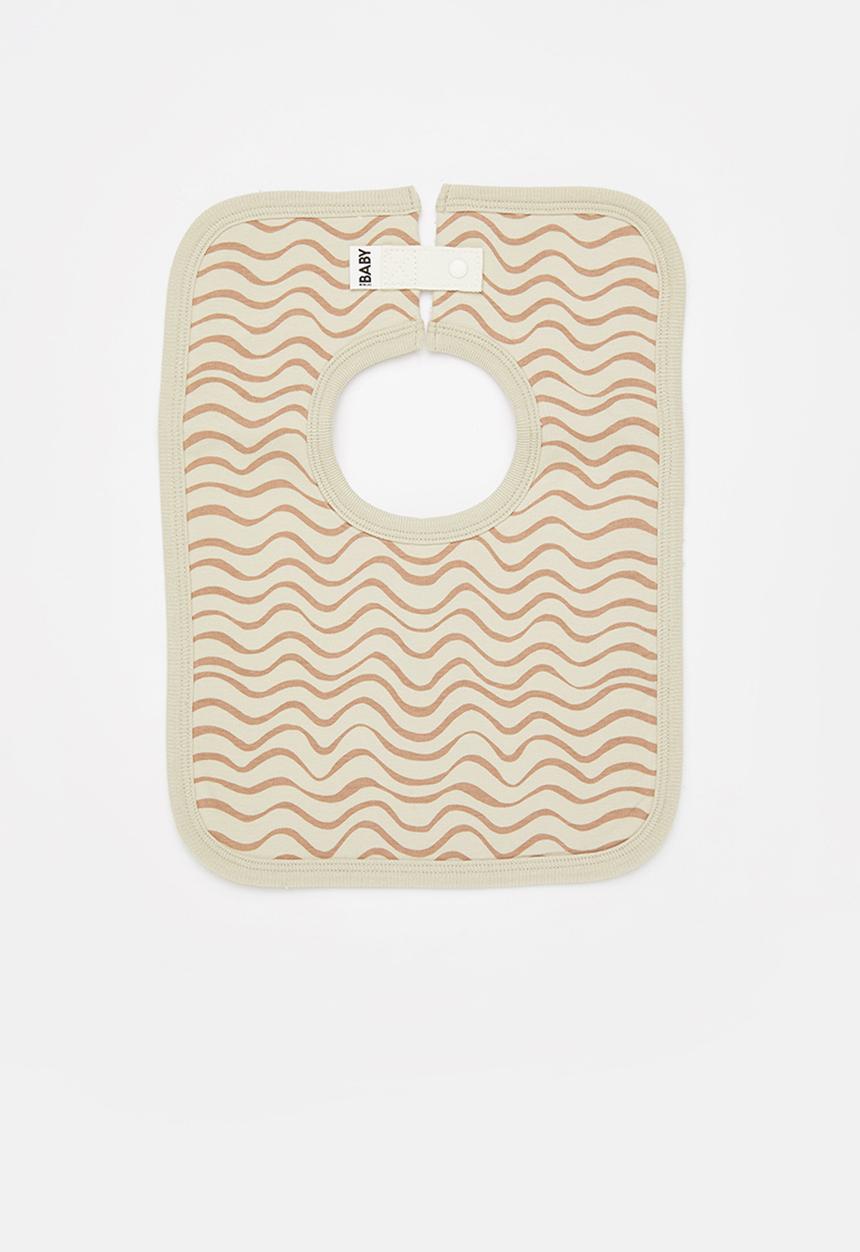 Cotton On - The square bib - rainy day/waves
