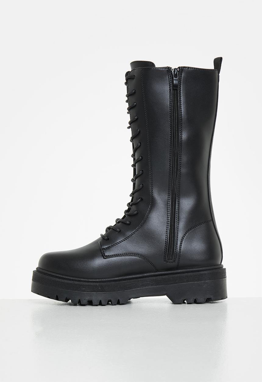 Madison® - Silvan chunky lace up boot - black